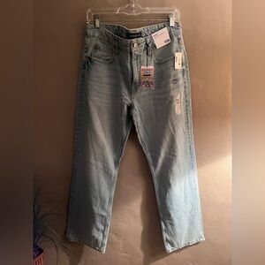 Aeropostale Women's Light Blue Straight Jeans